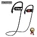 Wireless Headphones, Efsound Bluetooth 4.0 Sport Stereo In-Ear Noise Cancelling Sweatproof Headset with Mic for iPhone 5s 6s Plus Samsung Galaxy S6 S5 Cell Phones - Black