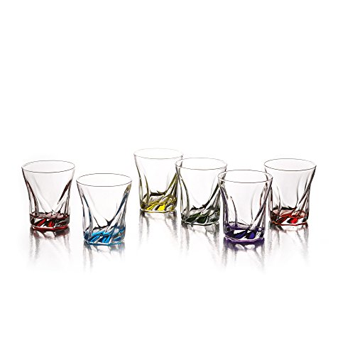 Style setter 229158-gb-c twist colors shot glasses (set…