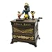 Design Toscano Monkey Organ Grinder Collectors' Die Cast Iron Mechanical Coin Bank