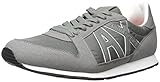 A|X Armani Exchange Men's Retro Running Fashion Sneaker, Castor Grey, 43 EU/10 M US