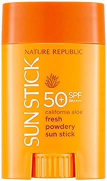 Nature Republic California Aloe Fresh Powdery Sun Stick Spf50 Pa 22g 0 77 Oz Amazon Sg Beauty