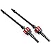 Que-T Heavy Duty Steel Front CVD Drive Shaft Set for 1/10 Axial SCX10 RC Model Crawler Car (#B)