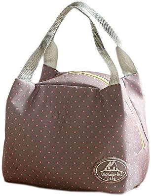 Ospard Insulation Lunch Bag Picnic Cooler Bag YWGN-2402 Gray Dot