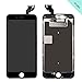 Screen Replacement for iPhone 6S Plus (5.5 inch) - LCD Display Touch Digitizer Assembly Set with Proximity Sensor, Front Camera, Earpiece, Tempered Glass, Repair Tools and Instruction (Black)
