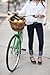 Nantucket Bike Basket Co Cisco Collection Oval Bicycle Basket (Tan, 14 X 11 X 9.5)