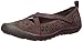 Skechers Women's Earth Fest Sustainability Mary Jane Flat, Chocolate Suede/Wine Trim, 9.5 M US