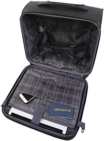 Perry Ellis 8-Wheel Spinner Mobile Office, Black, One Size 4 Perry Ellis 8-Wheel Spinner Mobile Office, Black, One Size