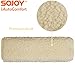Sojoy 1 Pair Seat Belt Shoulder Pads Simulated Sheepskin Car Safty Belt Cushion (Beige & Cream)