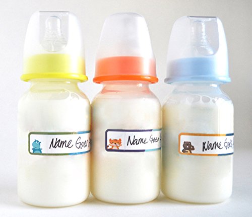 image for Lil' Labels Bottle Labels, Write-On, Self-Laminating, Waterproof Kids 