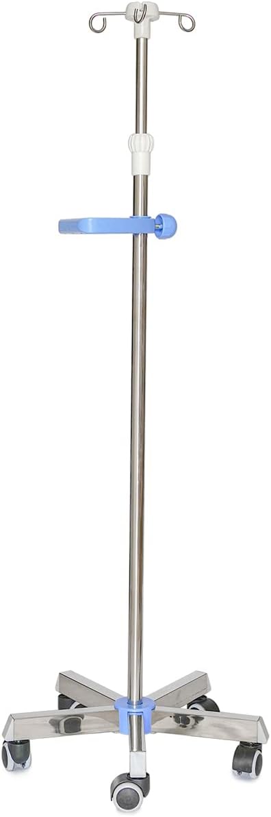 Morimoe IV Drip Stand Stainless Steel Adjustable Height 200cm 4 Hooks