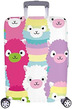 PENGTU Cute Llama Alpaca Funny Animal Best Quality Travel Luggage Cover Suitcase Baggage Protector Fit 26"-28" Suitcase