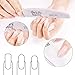 BEAUTYBIGBANG 10Pcs Nail Files 100 180 Grit Double Sided Professional Manicure Tools Kit for Home and Salon Use Nail File Set