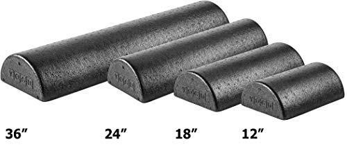YOGU Half-Round Foam Roller High-Density (18 Inch)