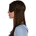 Everest Essentials Silk Sleep Mask with Adjustable Strap, Blocks Out Light and Helps Sleep Better | Eye Mask for Yoga, Shift-Work, Migraines, Puffy Eyes | Blindfold Comes in a PE Zip Bag, Black
