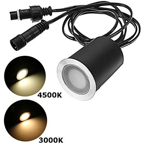 SMY Lighting Recessed LED Deck Light Kits with Black Protecting Shell