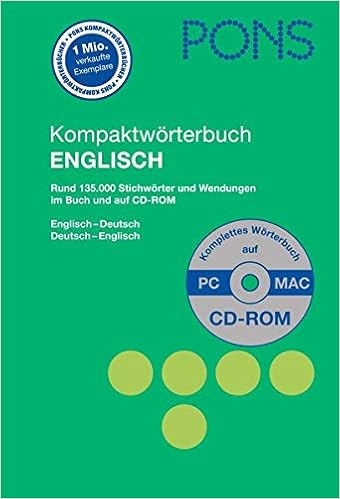 Pons Kompaktworterbuch Englisch Mit Cd Rom Englisch Deutsch