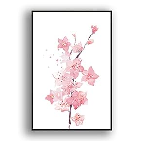 wall26 Framed Canvas Wall Art Beautiful Flowers in...