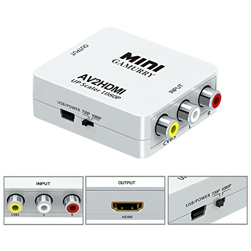 Av to hdmi converter, rca to hdmi, mini rca composite cvbs av to …