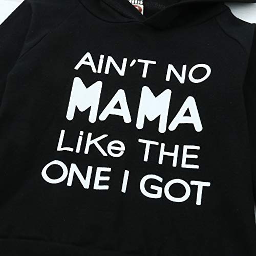 Hailouhai Peuter Baby Jongens Daddy's Jongen Kleding Set Lange Mouw Brief Gedrukt Sweatshirt Tops Cool Camouflage Broek… - Image 5