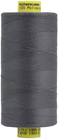 1000m Spool of Gütermann MARA 100 100% Polyester Thread, 701 Gunmetal