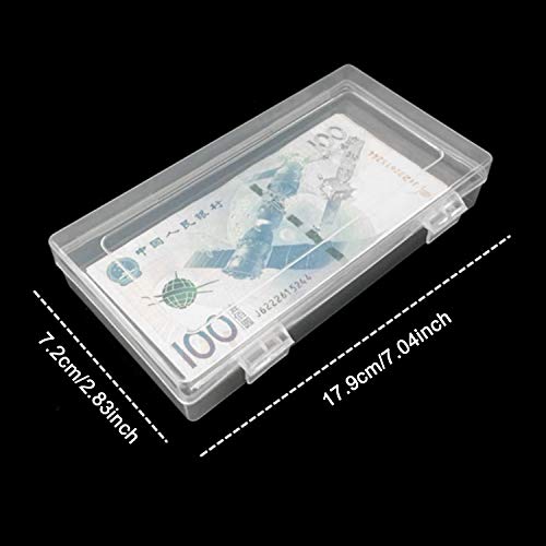 100pcs Paper Money Album Banknotes Currency Collection Sleeves Protector Bag with Storage Box Kangkangk - Thumbnail 2