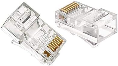 UPVsales® RJ45 LAN Connector Plugs (100Nos Pack)