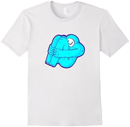Mens Colourful Crying Cyclops - Graphic T-shirt Medium White