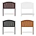 Finley Wooden Headboard Panel with Curved Top Rail Design, White Finish, Twin
