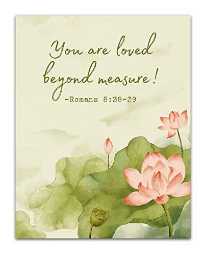 picture I Am Blessed Beyond Measure Bible Verse romans 8 38 39 you are loved beyond