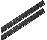 Raxxess Rack Rails (Pair) Black 6 Space