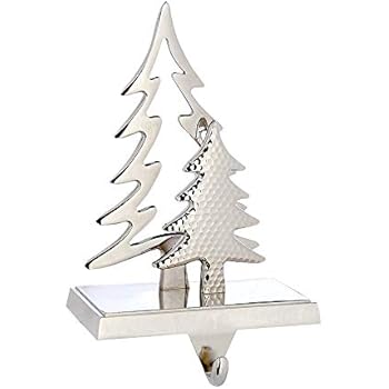 Amazon Com Aliwo 3d Christmas Stocking Hanger Silver Christmas
