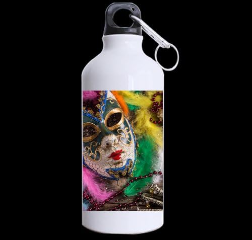 Carnevale di Venezia DIY Personalized Custom Sport Water Bottle Travel Cup 13.5 OZ (Twin Sides Print) Design Your Own Nice Gift Art Prints Twin Sides