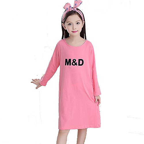 RedSwan Girl's Nightgown 100% Cotton Nightdress