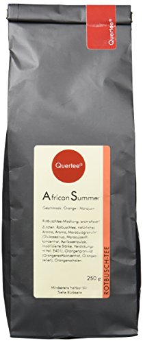 Quertee Rotbuschtee "African Summer" mit Geschmack nach Orange und Maracuja - Rooibos Tee (250 g)