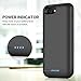 iPhone 8/7 Battery Case [4500mAh] Capacity, Gixvdcu Rechargeable Portable Protective Charger for Apple iPhone 8 & 7 (4.7 Inch) Extended Charging Case Pack Juice Bank - Black