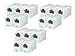 iMBAPrice RJ45 Coupler - (Pack of 15) Cat5e Ethernet Cable Extender Female to Female Straight Modular Inline Coupler