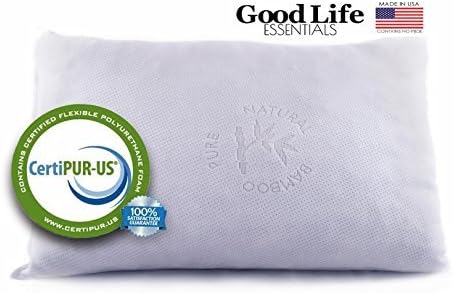 Good Life Essentials Shredded Memory Foam Pillow with Bamboo Cover- King by Good Life Essentials