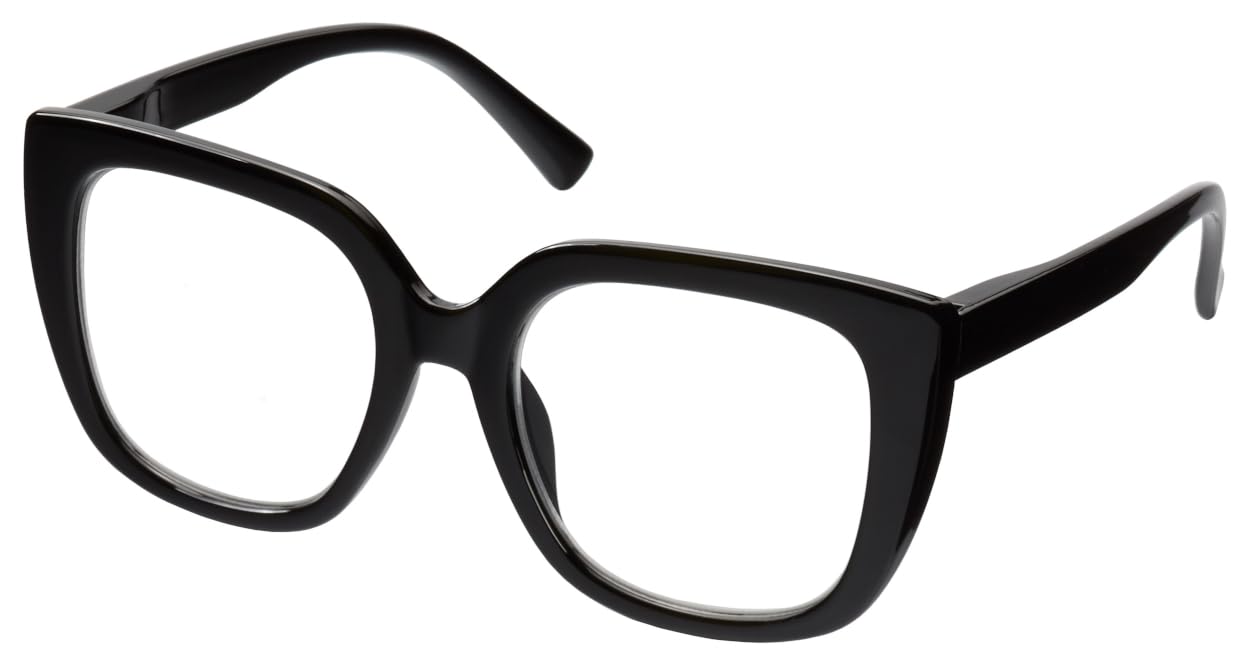 Remaldi Women's Henley Reading Glasses, Black, 1.25