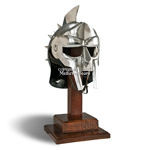 Medieval Gears Brand Wearable Roman Gladiator Spiked Helmet 18G Steel Medievall Renaissance Costume