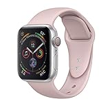 SIRUIBO Band for Apple Watch 38mm, Soft Silicone Sport Strap Replacement Bracelet Wristband for Apple Watch Series 3, Series 2, Series 1, Edition, Pink Sand S/M Size