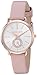 Michael Kors Women's Stainless Steel Quartz Watch with Leather Calfskin Strap, Pink, 12 (Model: MK2735)