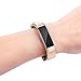 FITEEN Leather Bands for Alta and Alta HR Strap Style,Small Large-Gold