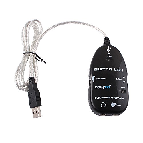 aoeyoo AY07 USB Guitar To PC MAC Interface Audio Link Cable Record