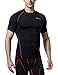 TM-R13-BKRZ_Medium Tesla Men's Short Sleeve T-Shirt Cool Dry Compression Baselayer R13