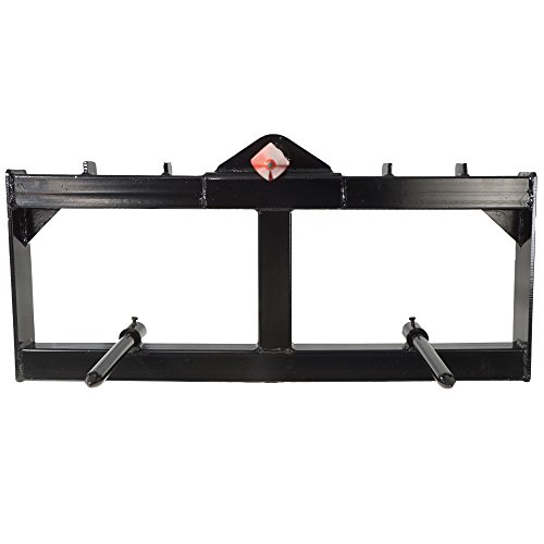 Titan Attachments Tractor Hay Spear Attachment 3,000 lb Spike Skid