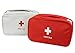 FakeFace Portable First Aid Empty Kit Pouch Tote Small First Responder Storage Bag Compact Emergency Survival Bag for Home Office Travel Camping Sport Backpacking Hiking Cycling Gym Car Outdoor