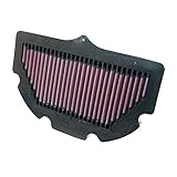 K&N Motorcycle Air Filter: High Flow Performance Air Filter Fits 2006 2007 2008 2009 2010 Suzuki GSXR600  GSXR750 Washable & Reusable OEM # Replacement 1378001H00  Air Filter SU-7506
