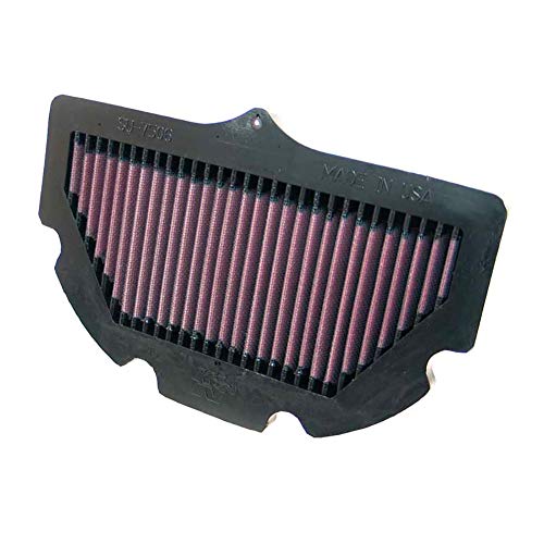 K&N Motorcycle Air Filter: High Flow Performance Air Filter Fits 2006 2007 2008 2009 2010 Suzuki GSXR600 GSXR750 Washable & Reusable OEM # Replacement 1378001H00 Air Filter SU-7506