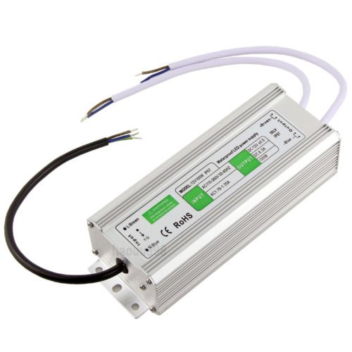 LED Transformer DC24V AC 110-250V Input Power Supply 100W Waterproof IP67 Driver in Aluminum Alloy Suitable for LED Strip ligting, LED Module and Outdoor Use