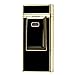 TOLEAD Windproof USB Charging Lighter Rechargeable Flameless Electronic Pulse Arc Lighter Ultra-thin Cigarette Lighter Metal Novelty Torch Lighter No Gas Cigar Lighter Souvenir for Men Gentlemen (Black & Golden)
